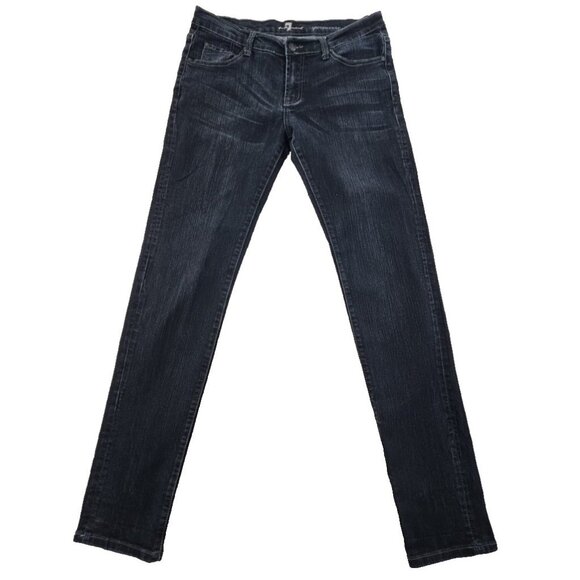 7 For All Mankind High Waist Ankle Gwenevere Jeans Women's 30 (30x31) Skinny EUC - Picture 1 of 16